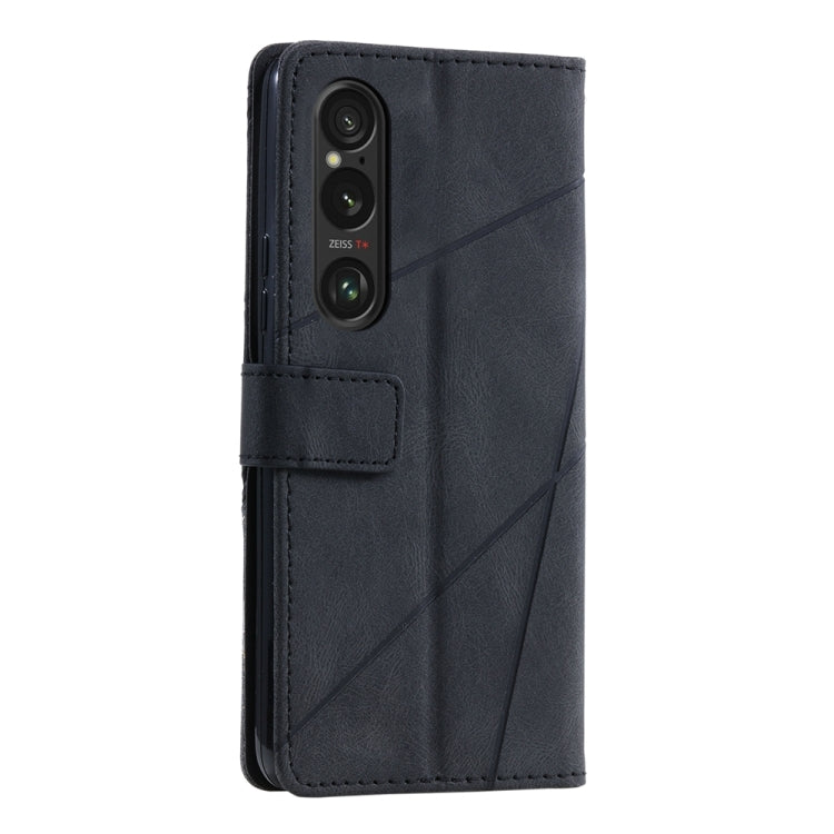 For Sony Xperia 1 VI Skin Feel Splicing Leather Phone Case