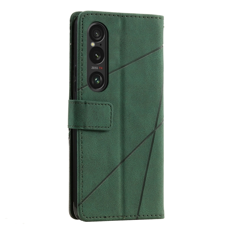For Sony Xperia 1 VI Skin Feel Splicing Leather Phone Case