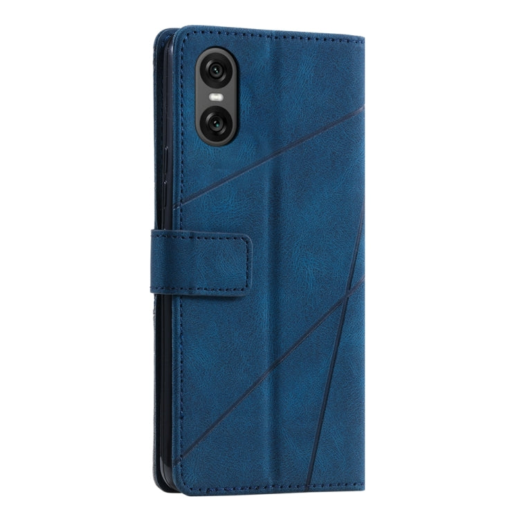For Sony Xperia 10 VI Skin Feel Splicing Leather Phone Case