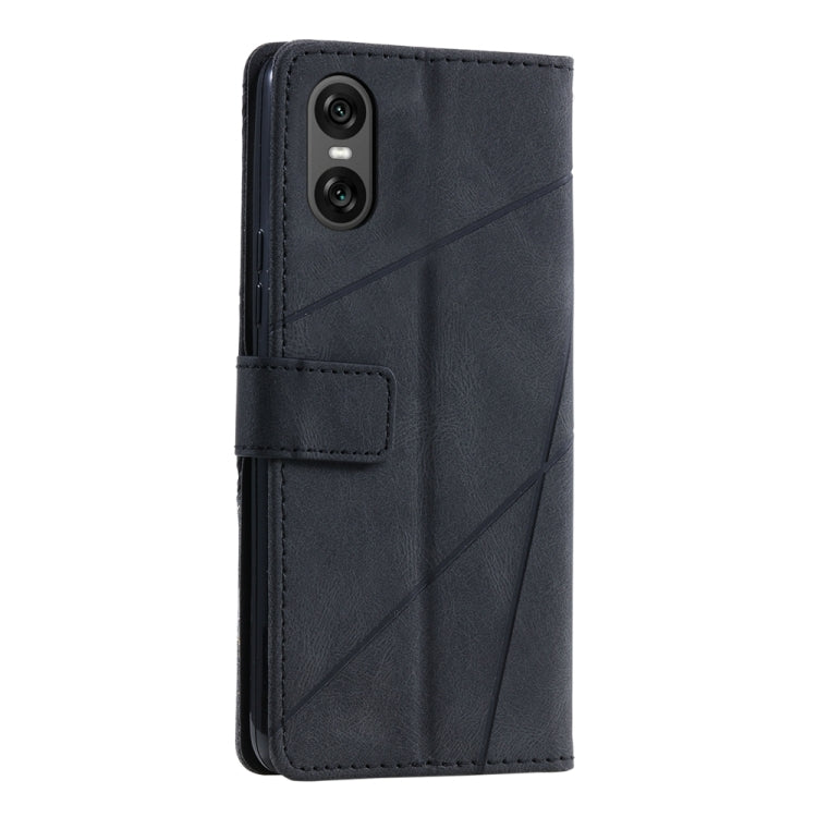 For Sony Xperia 10 VI Skin Feel Splicing Leather Phone Case