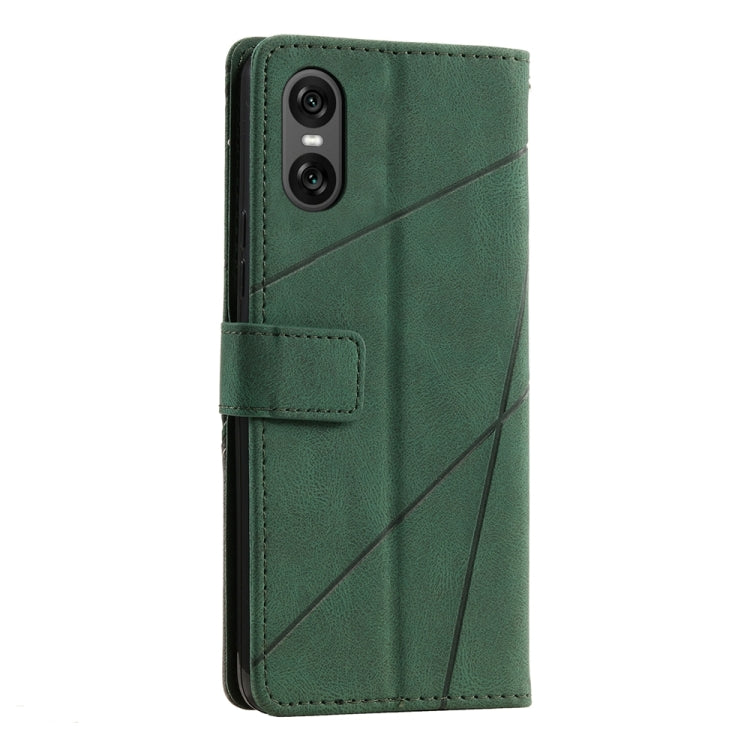 For Sony Xperia 10 VI Skin Feel Splicing Leather Phone Case