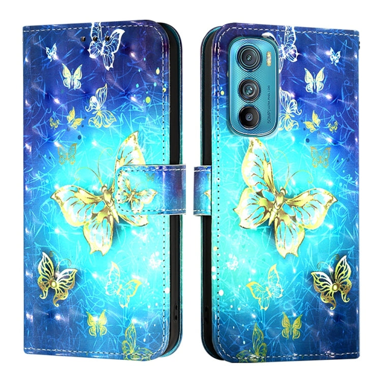 For Motorola Edge 30 3D Painting Horizontal Flip Leather Phone Case