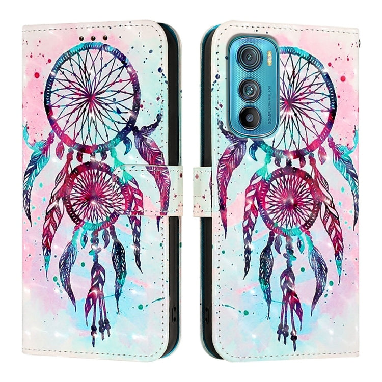 For Motorola Edge 30 3D Painting Horizontal Flip Leather Phone Case