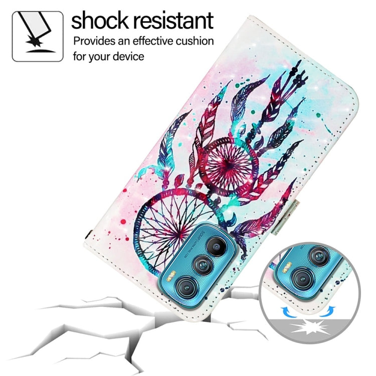 For Motorola Edge 30 3D Painting Horizontal Flip Leather Phone Case