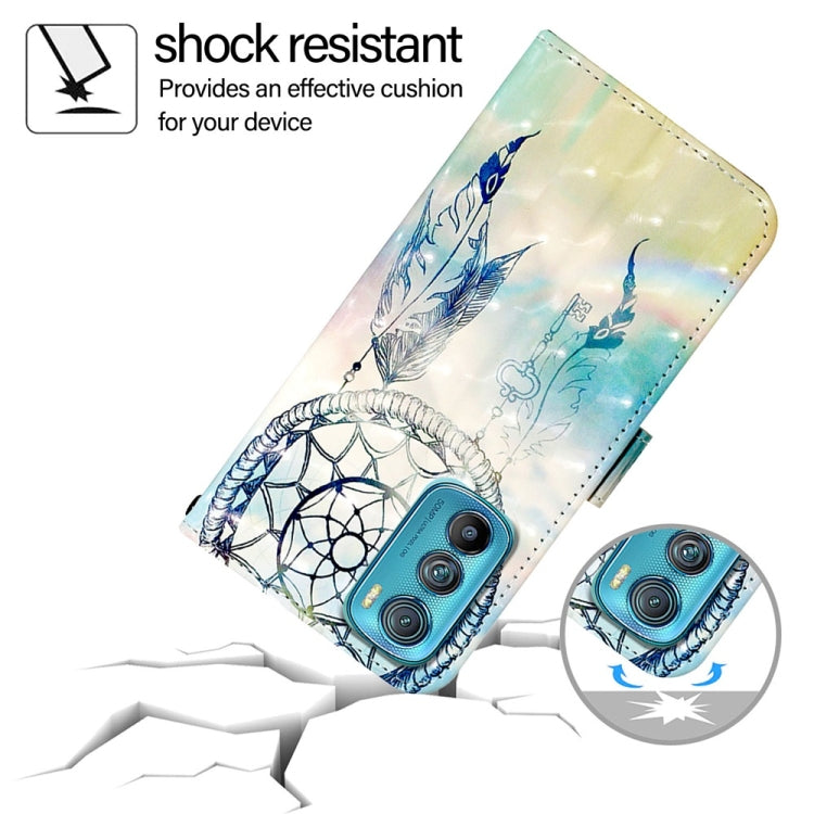 For Motorola Edge 30 3D Painting Horizontal Flip Leather Phone Case