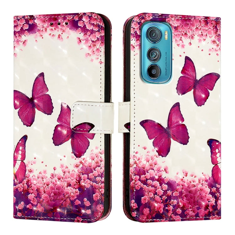 For Motorola Edge 30 3D Painting Horizontal Flip Leather Phone Case