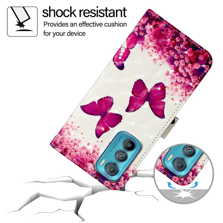 For Motorola Edge 30 3D Painting Horizontal Flip Leather Phone Case