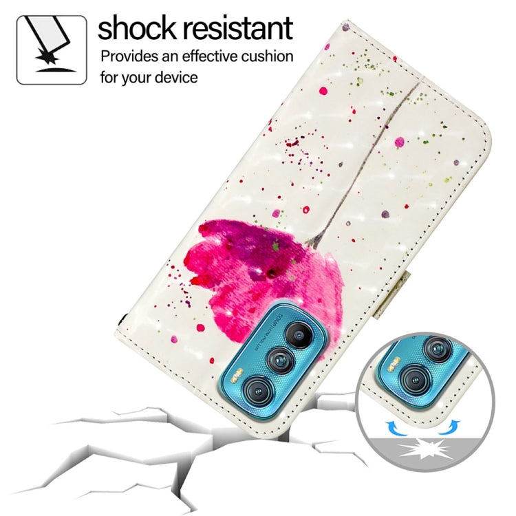 For Motorola Edge 30 3D Painting Horizontal Flip Leather Phone Case