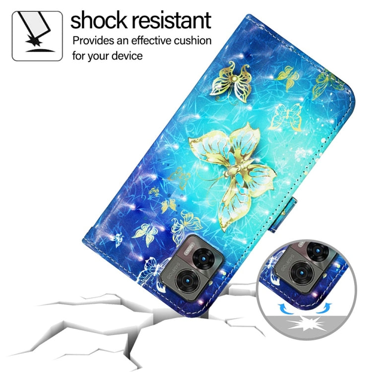 For Motorola Edge 30 Neo 3D Painting Horizontal Flip Leather Phone Case