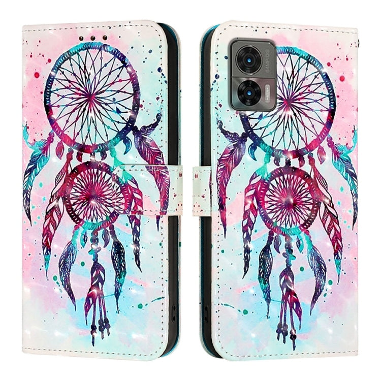For Motorola Edge 30 Neo 3D Painting Horizontal Flip Leather Phone Case