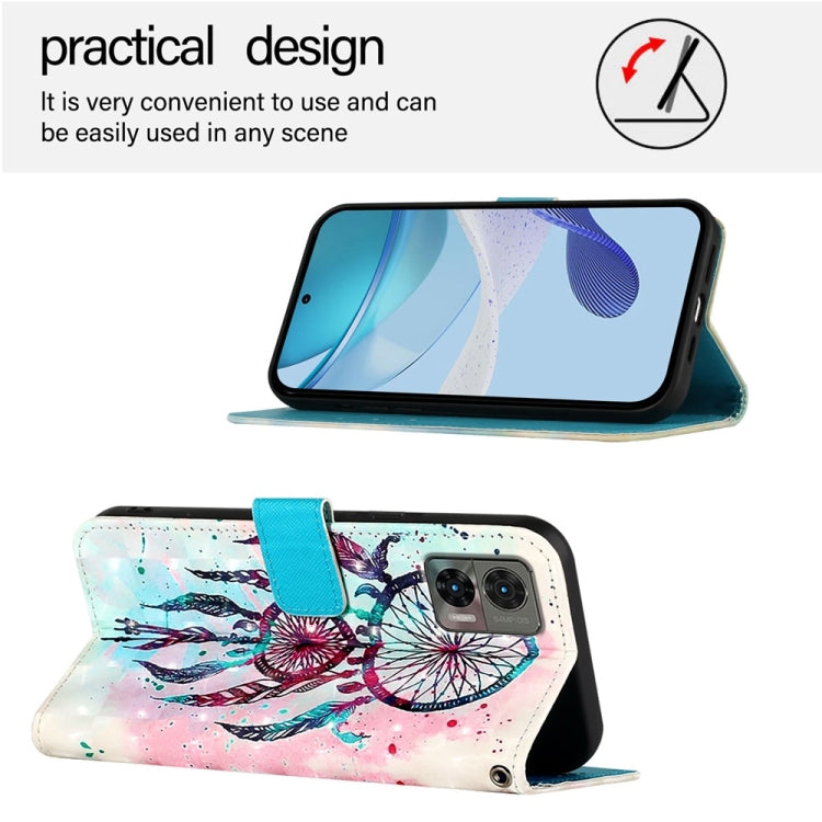 For Motorola Edge 30 Neo 3D Painting Horizontal Flip Leather Phone Case