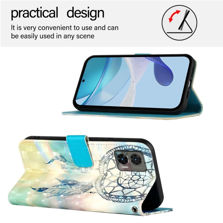 For Motorola Edge 30 Neo 3D Painting Horizontal Flip Leather Phone Case