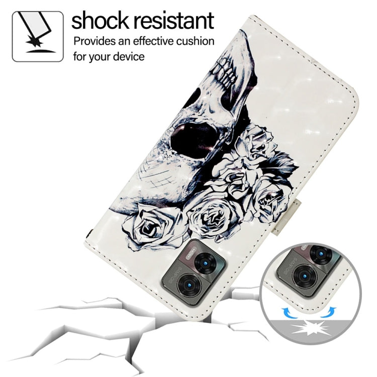 For Motorola Edge 30 Neo 3D Painting Horizontal Flip Leather Phone Case