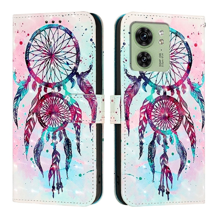 For Motorola Edge 40 5G Global / Edge 2023 US 3D Painting Horizontal Flip Leather Phone Case