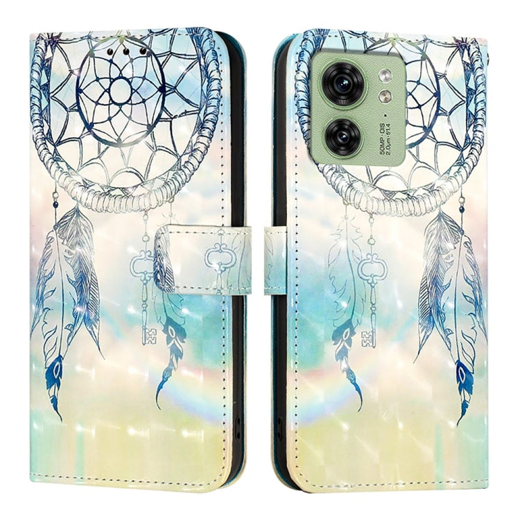 For Motorola Edge 40 5G Global / Edge 2023 US 3D Painting Horizontal Flip Leather Phone Case