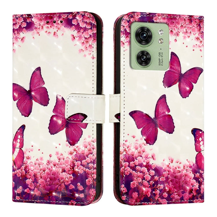 For Motorola Edge 40 5G Global / Edge 2023 US 3D Painting Horizontal Flip Leather Phone Case