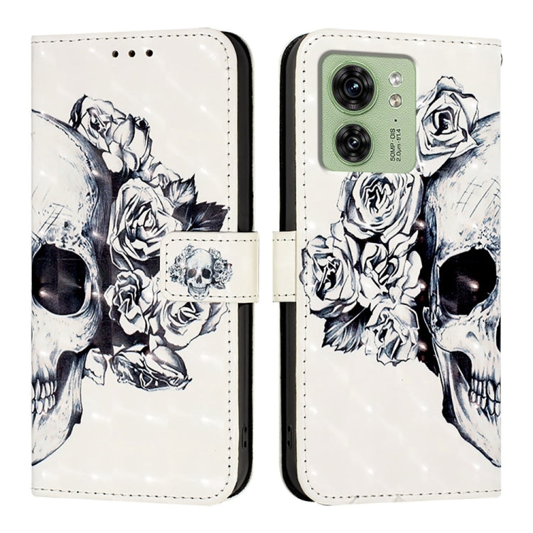 For Motorola Edge 40 5G Global / Edge 2023 US 3D Painting Horizontal Flip Leather Phone Case