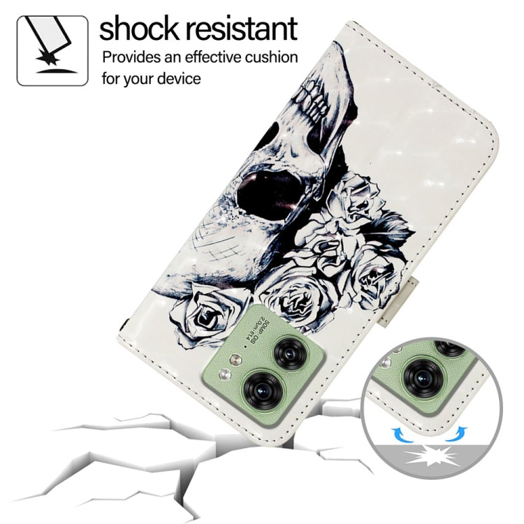 For Motorola Edge 40 5G Global / Edge 2023 US 3D Painting Horizontal Flip Leather Phone Case