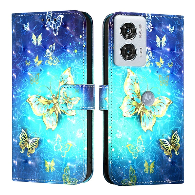 For Motorola Edge 50 Fusion 3D Painting Horizontal Flip Leather Phone Case