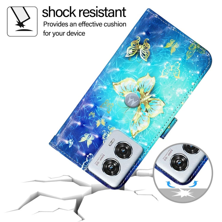 For Motorola Edge 50 Fusion 3D Painting Horizontal Flip Leather Phone Case