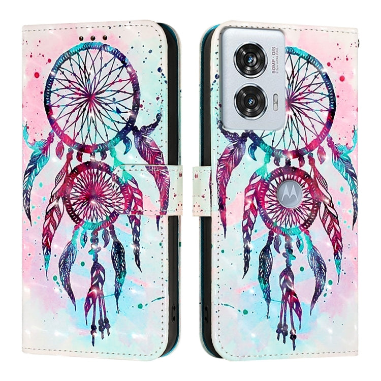 For Motorola Edge 50 Fusion 3D Painting Horizontal Flip Leather Phone Case