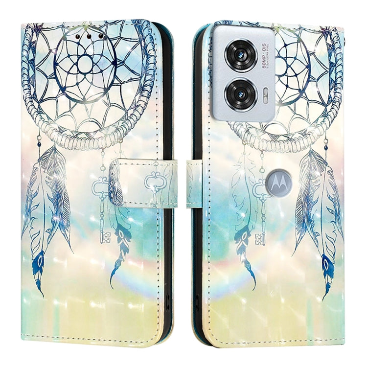 For Motorola Edge 50 Fusion 3D Painting Horizontal Flip Leather Phone Case