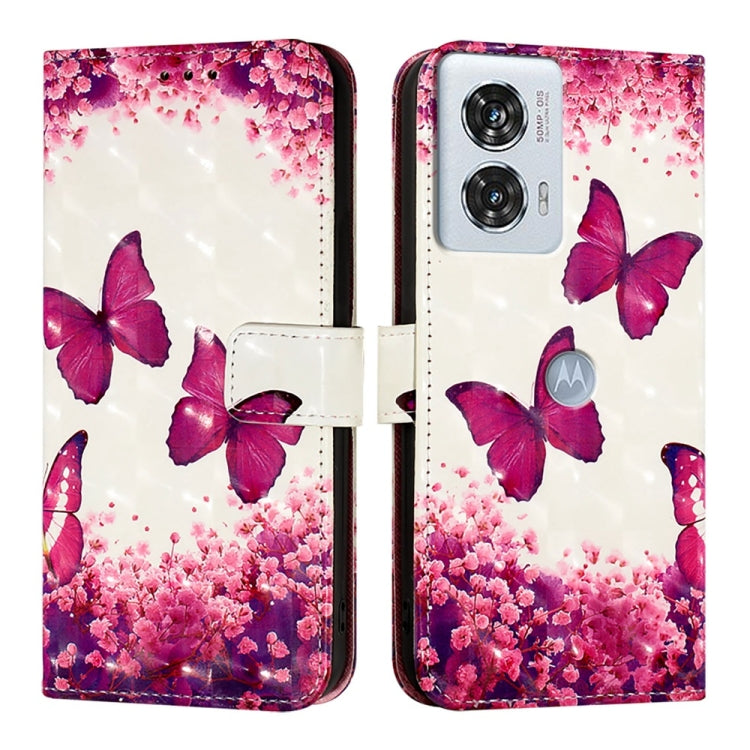 For Motorola Edge 50 Fusion 3D Painting Horizontal Flip Leather Phone Case