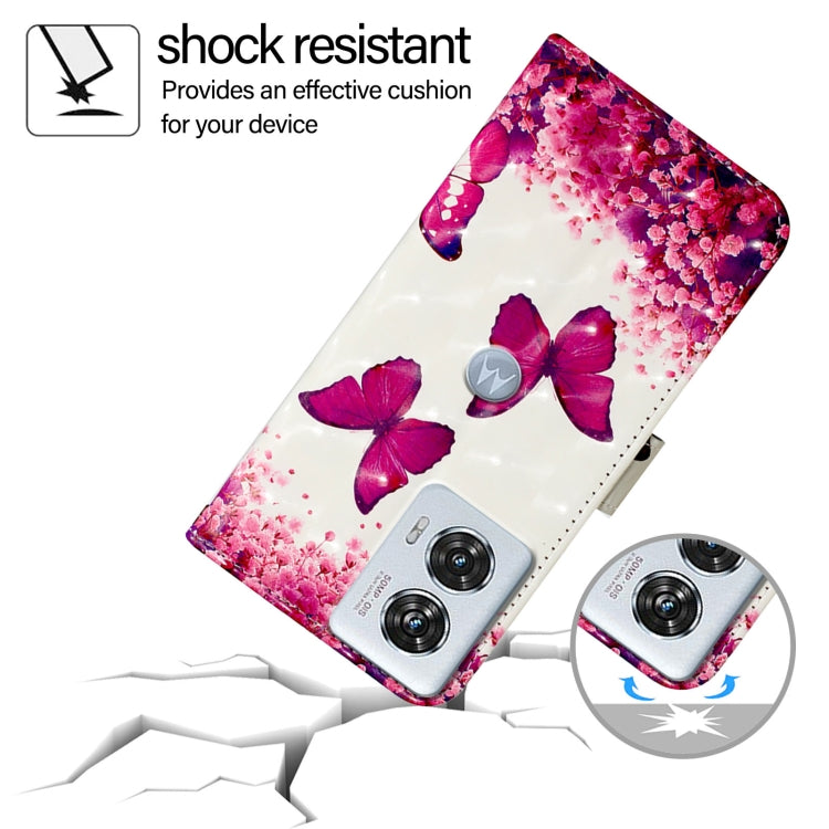 For Motorola Edge 50 Fusion 3D Painting Horizontal Flip Leather Phone Case