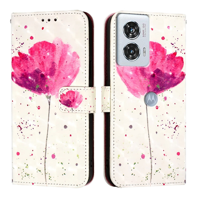 For Motorola Edge 50 Fusion 3D Painting Horizontal Flip Leather Phone Case