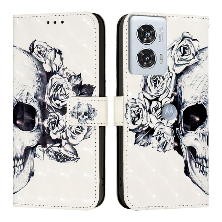 For Motorola Edge 50 Fusion 3D Painting Horizontal Flip Leather Phone Case