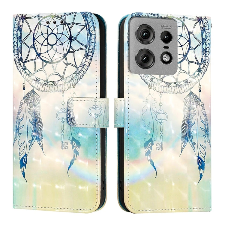 For Motorola Edge 50 Pro 3D Painting Horizontal Flip Leather Phone Case
