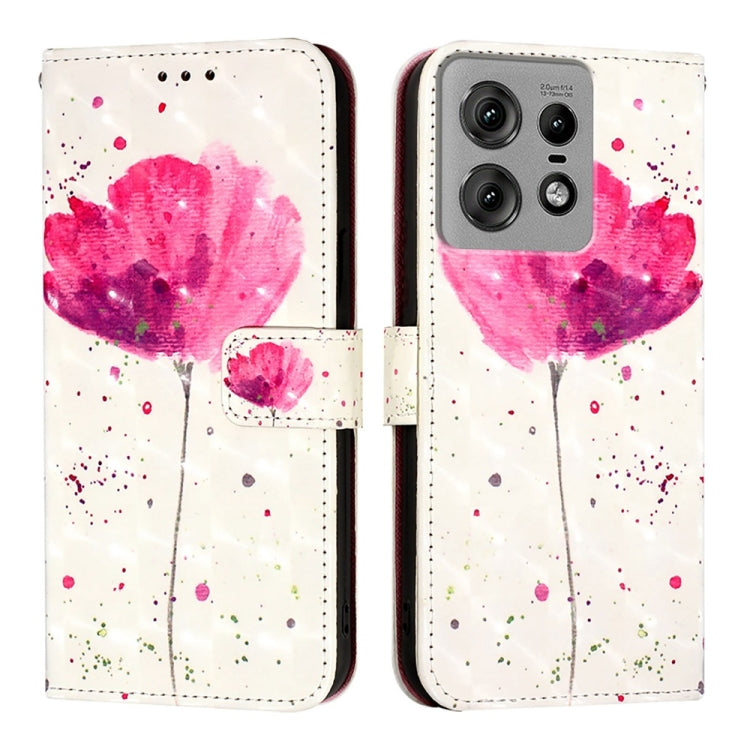 For Motorola Edge 50 Pro 3D Painting Horizontal Flip Leather Phone Case