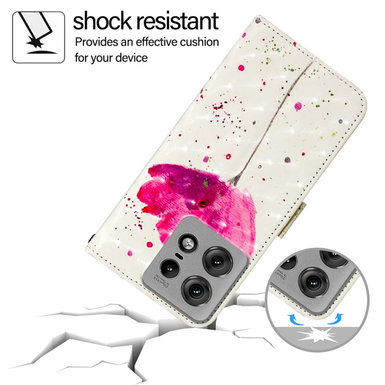 For Motorola Edge 50 Pro 3D Painting Horizontal Flip Leather Phone Case