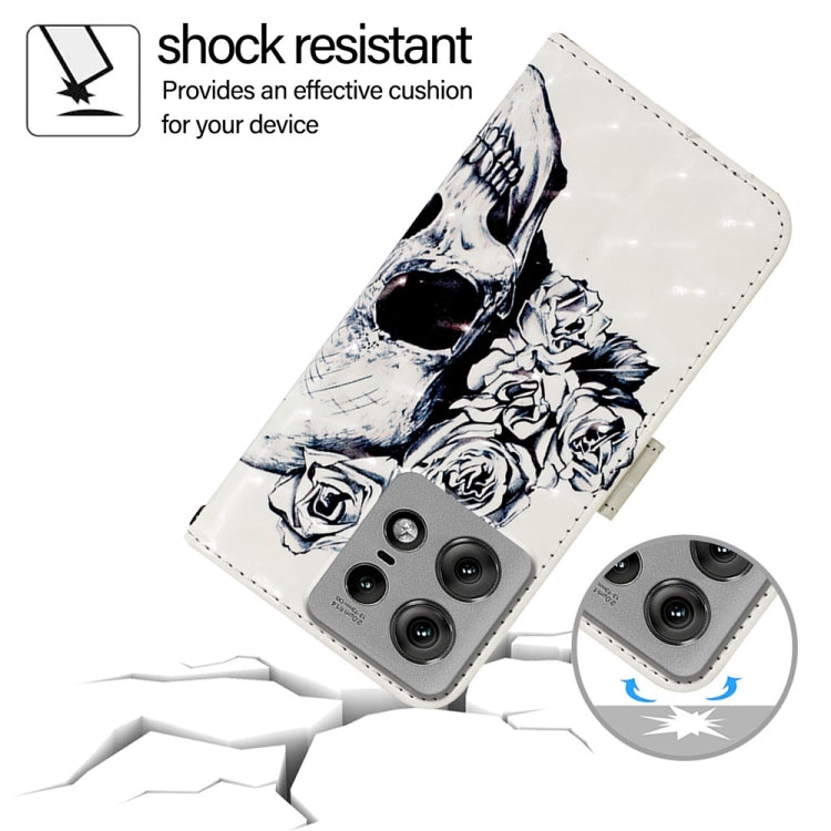 For Motorola Edge 50 Pro 3D Painting Horizontal Flip Leather Phone Case
