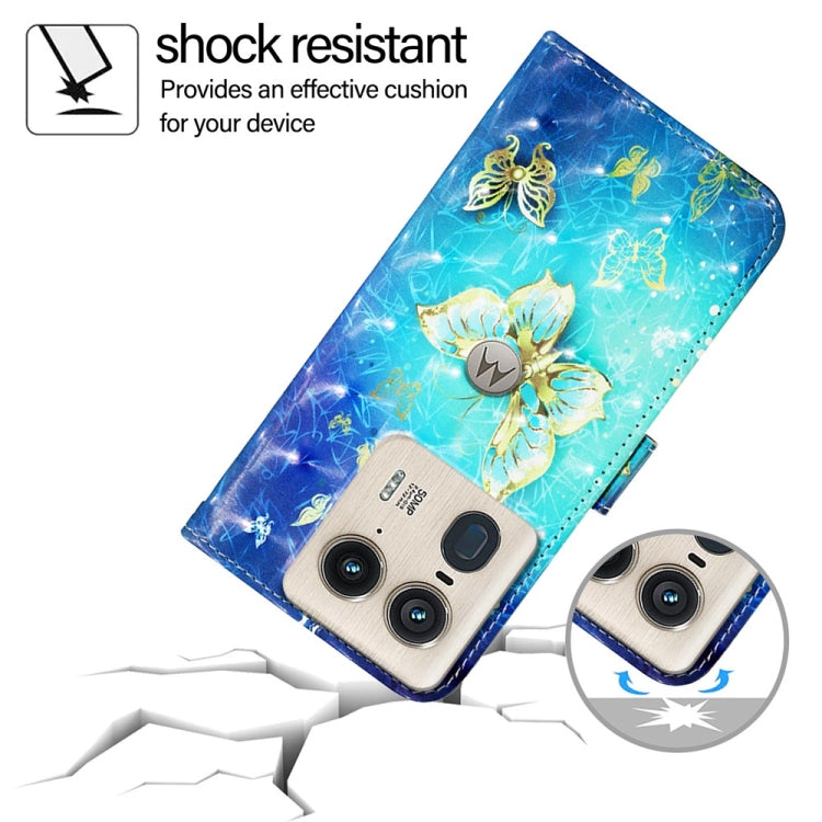 For Motorola Edge 50 Ultra 3D Painting Horizontal Flip Leather Phone Case