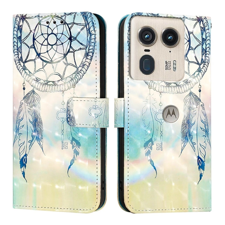 For Motorola Edge 50 Ultra 3D Painting Horizontal Flip Leather Phone Case