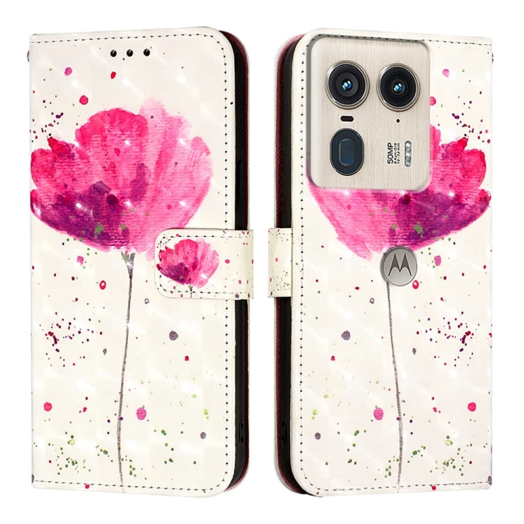 For Motorola Edge 50 Ultra 3D Painting Horizontal Flip Leather Phone Case