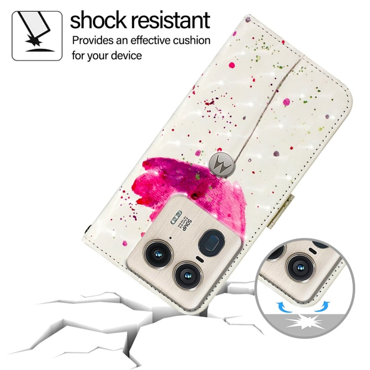 For Motorola Edge 50 Ultra 3D Painting Horizontal Flip Leather Phone Case