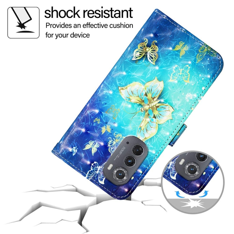 For Motorola Edge 2022 / Edge 5G UW 2022 3D Painting Horizontal Flip Leather Phone Case