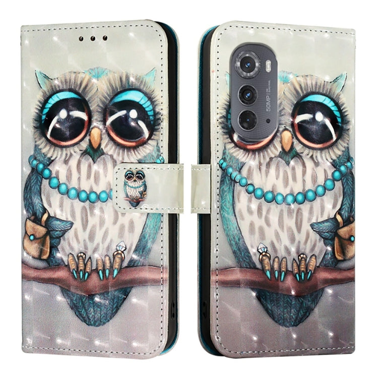 For Motorola Edge 2022 / Edge 5G UW 2022 3D Painting Horizontal Flip Leather Phone Case