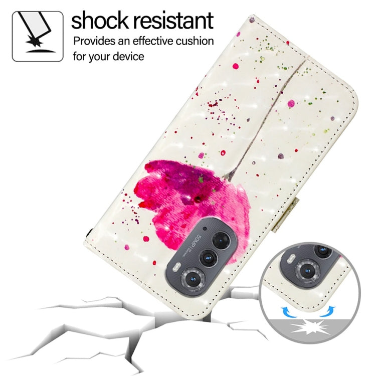 For Motorola Edge 2022 / Edge 5G UW 2022 3D Painting Horizontal Flip Leather Phone Case