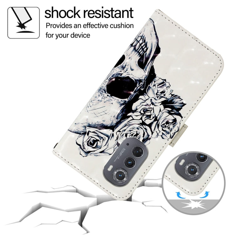 For Motorola Edge 2022 / Edge 5G UW 2022 3D Painting Horizontal Flip Leather Phone Case