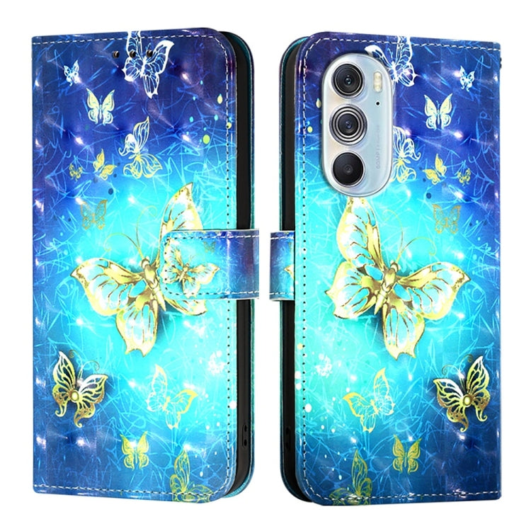 For Motorola Edge X30 / Edge 30 Pro 3D Painting Horizontal Flip Leather Phone Case