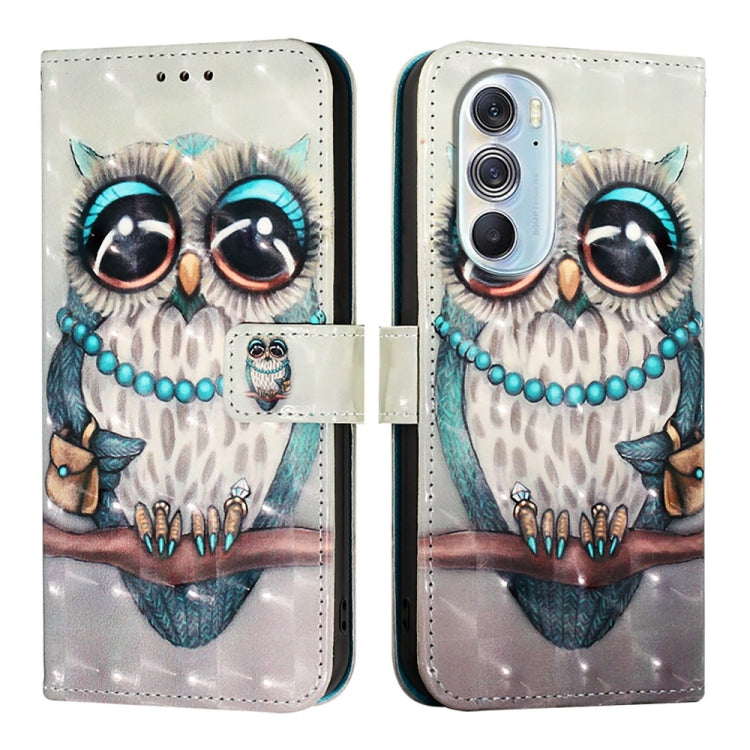 For Motorola Edge X30 / Edge 30 Pro 3D Painting Horizontal Flip Leather Phone Case