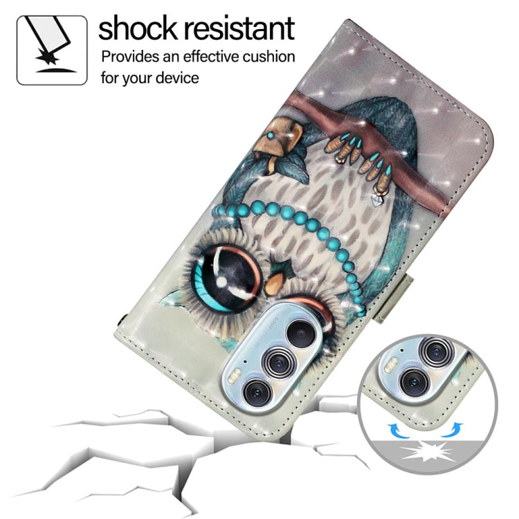 For Motorola Edge X30 / Edge 30 Pro 3D Painting Horizontal Flip Leather Phone Case