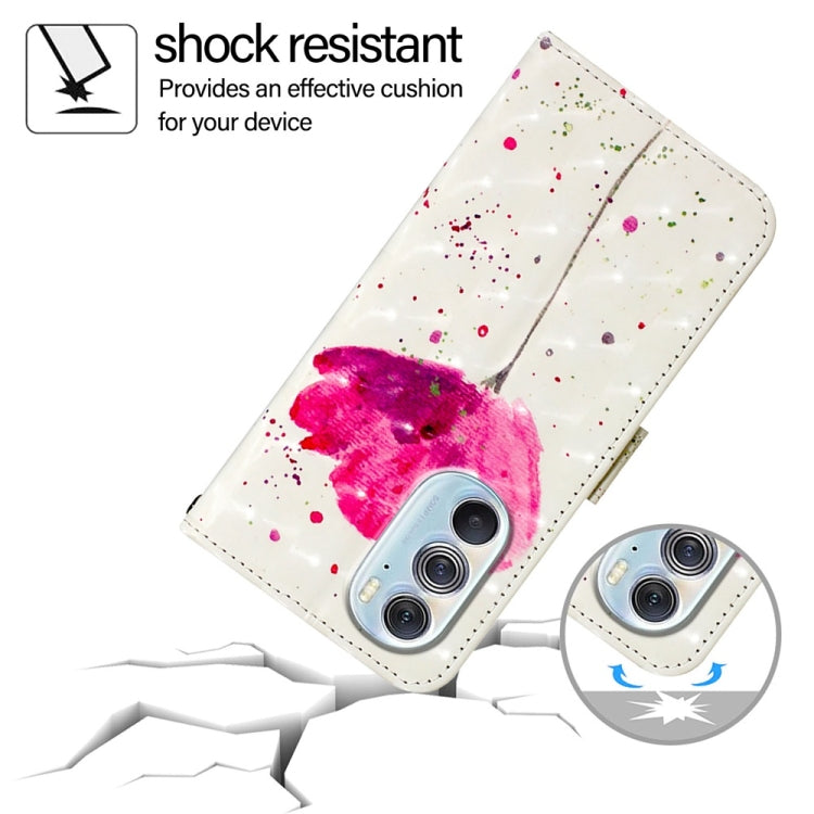For Motorola Edge X30 / Edge 30 Pro 3D Painting Horizontal Flip Leather Phone Case