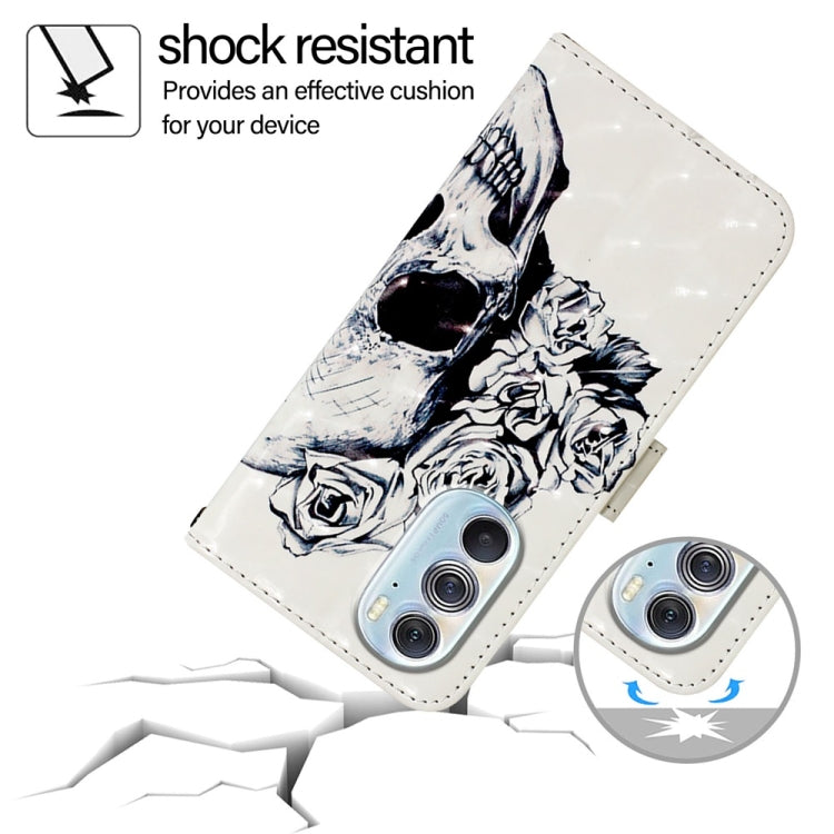 For Motorola Edge X30 / Edge 30 Pro 3D Painting Horizontal Flip Leather Phone Case