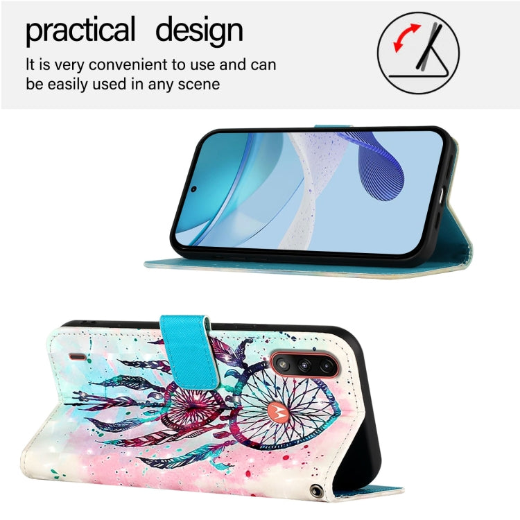 For Motorola Moto E7 Power 3D Painting Horizontal Flip Leather Phone Case