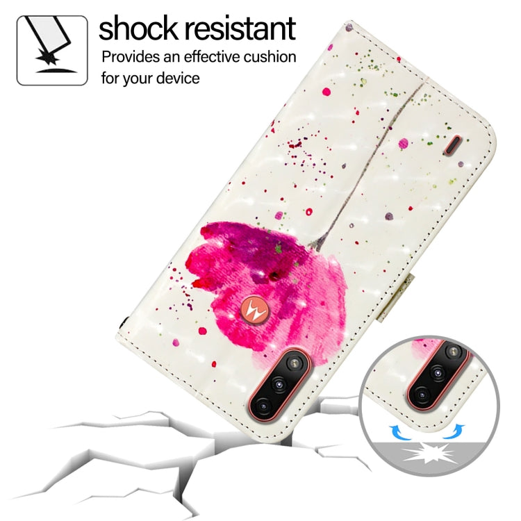 For Motorola Moto E7 Power 3D Painting Horizontal Flip Leather Phone Case