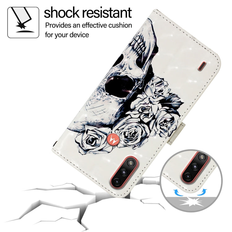 For Motorola Moto E7 Power 3D Painting Horizontal Flip Leather Phone Case